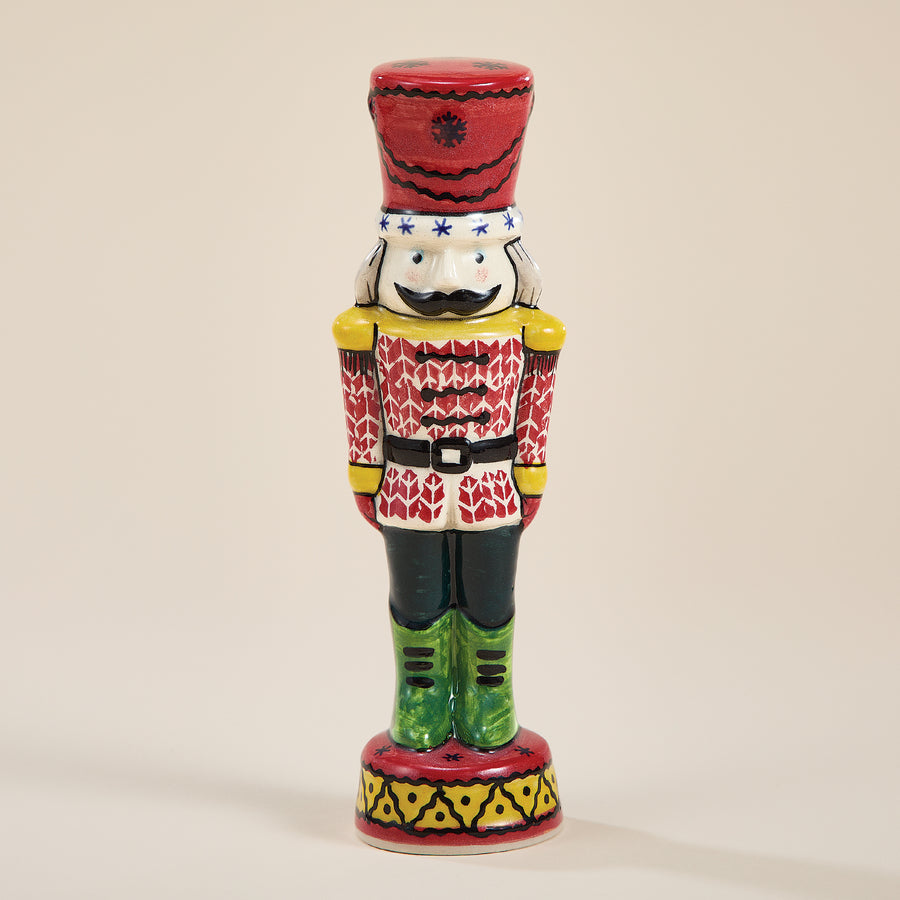 Polish Pottery Nutcracker King Sculpture