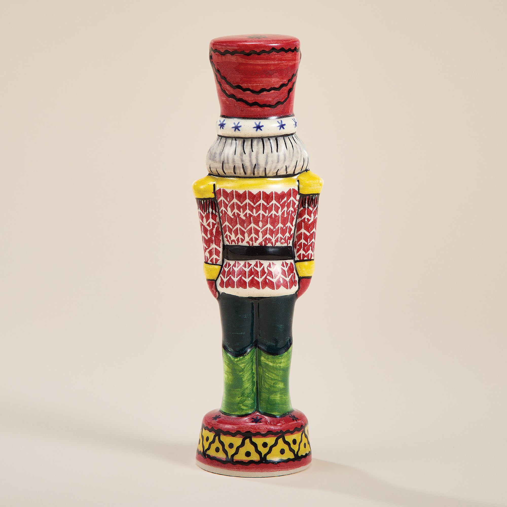 Polish Pottery Nutcracker King Sculpture