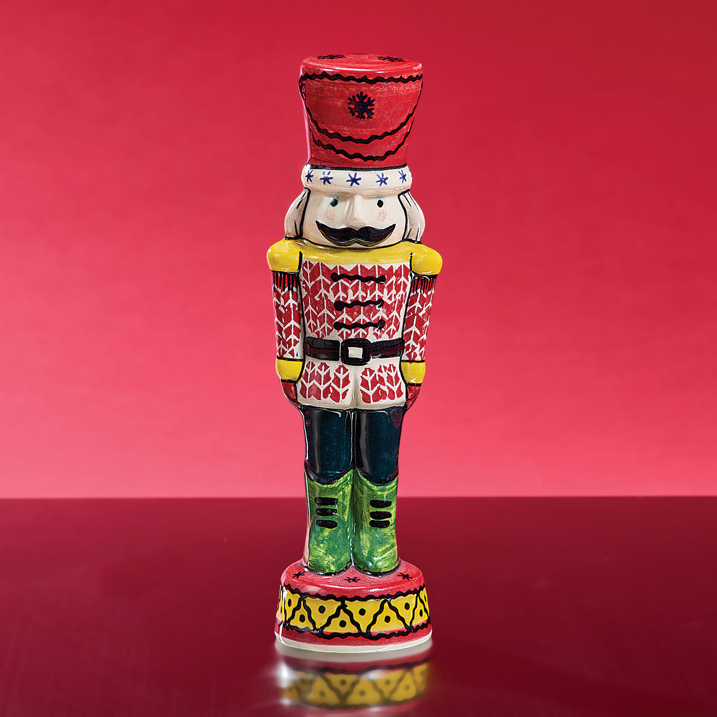 Polish Pottery Nutcracker King Sculpture
