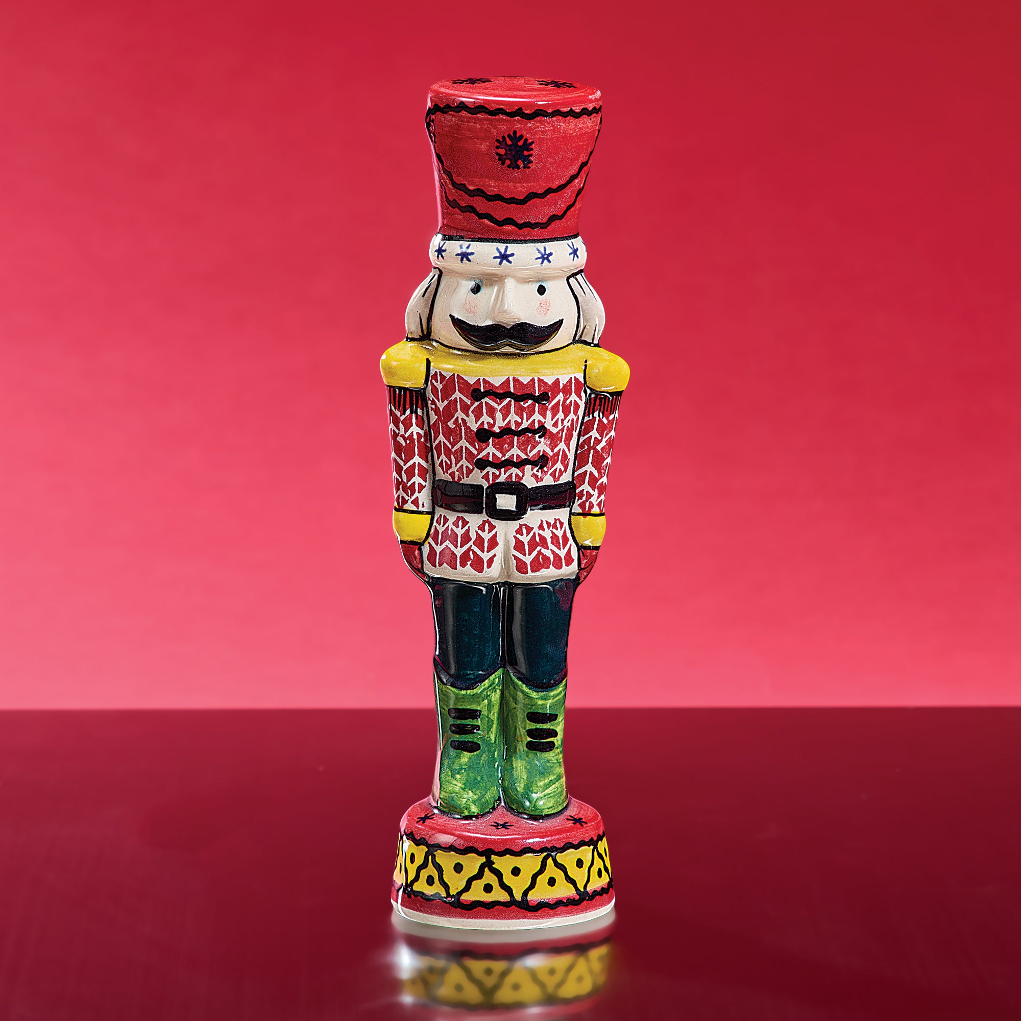 Polish Pottery Nutcracker King Sculpture