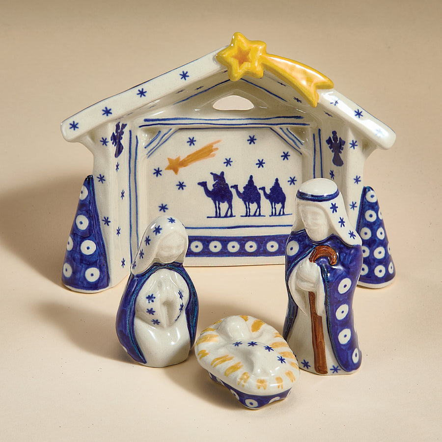 Polish Pottery Nativity Set