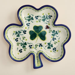 Polish Pottery Lucky Ladybug Clover Dish | Uno Alla Volta