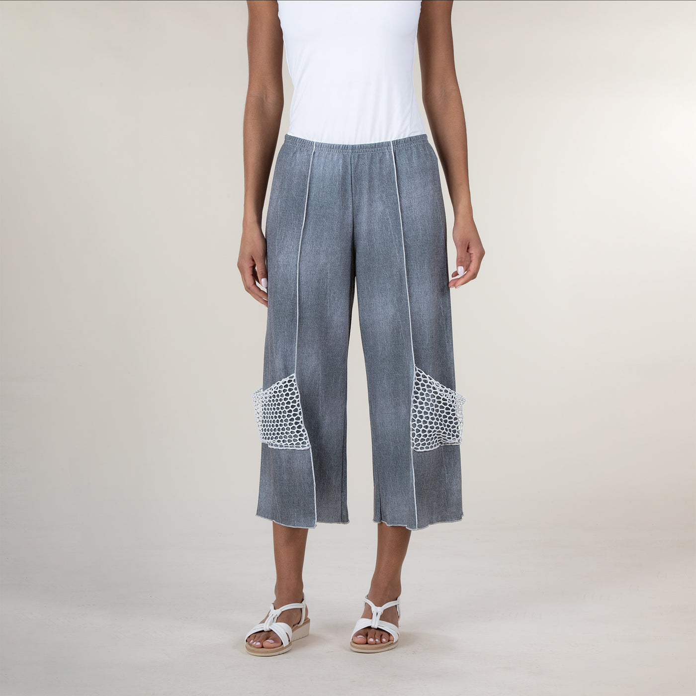 French Terry Wide Leg Pants
