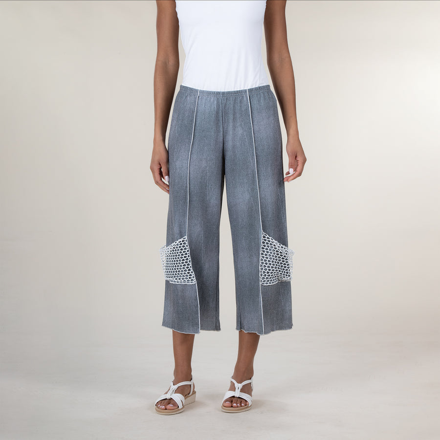 French Terry Wide Leg Pants