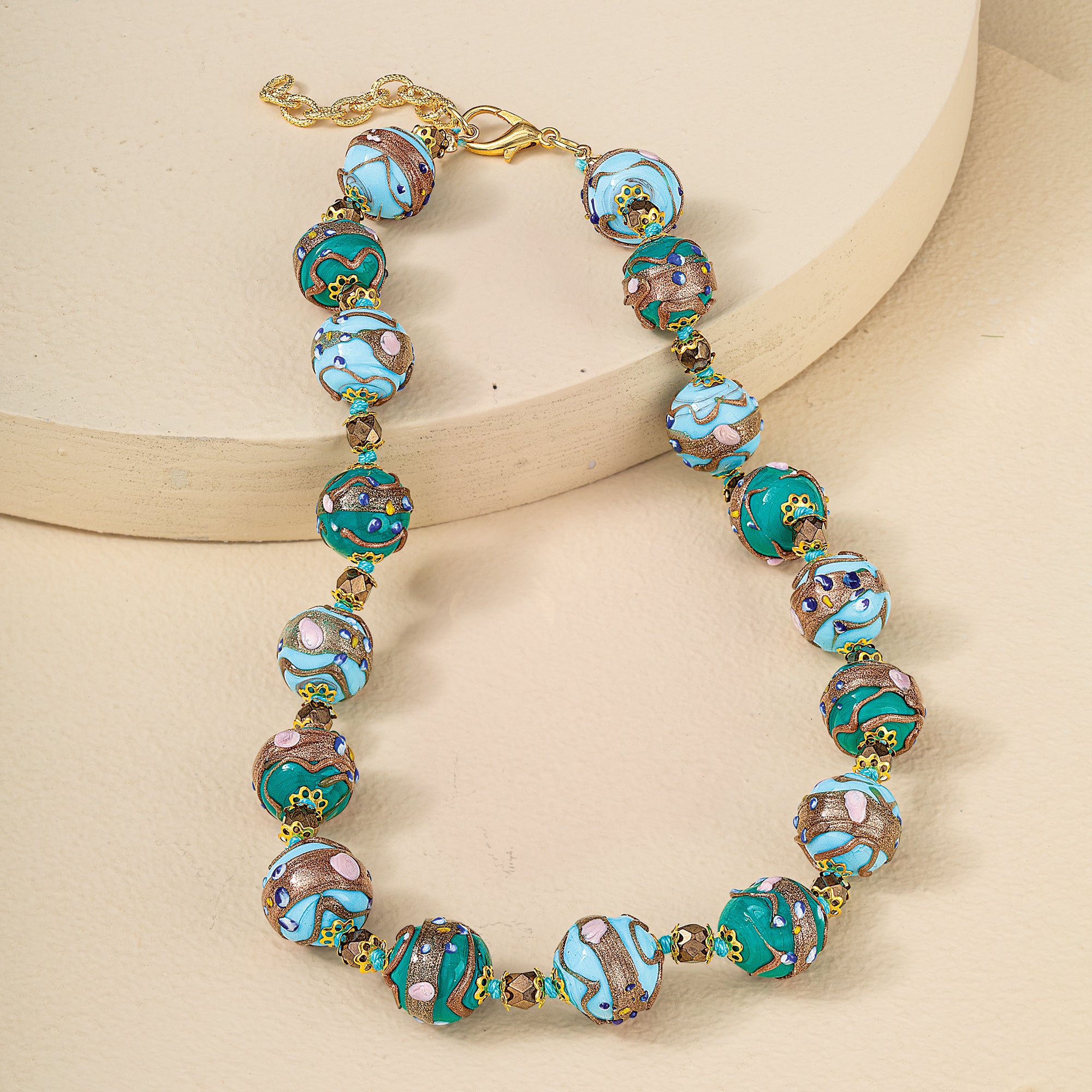 Murano Glass Chic & Shimmering Necklace