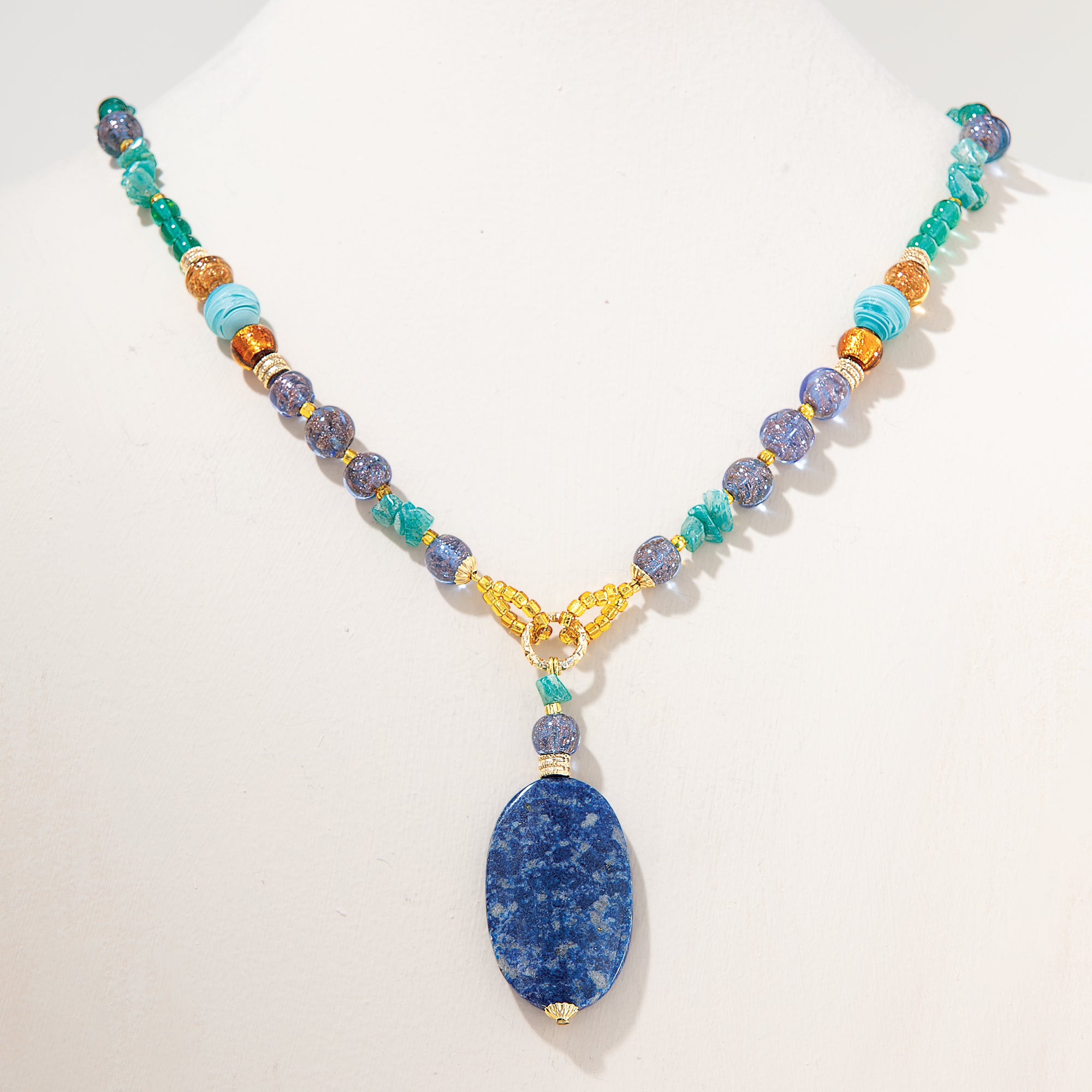 Murano Glass Mediterranean Midnight Necklace (Preorder)