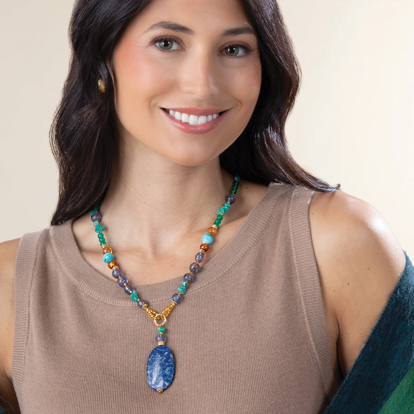 Murano Glass Mediterranean Midnight Necklace (Preorder)