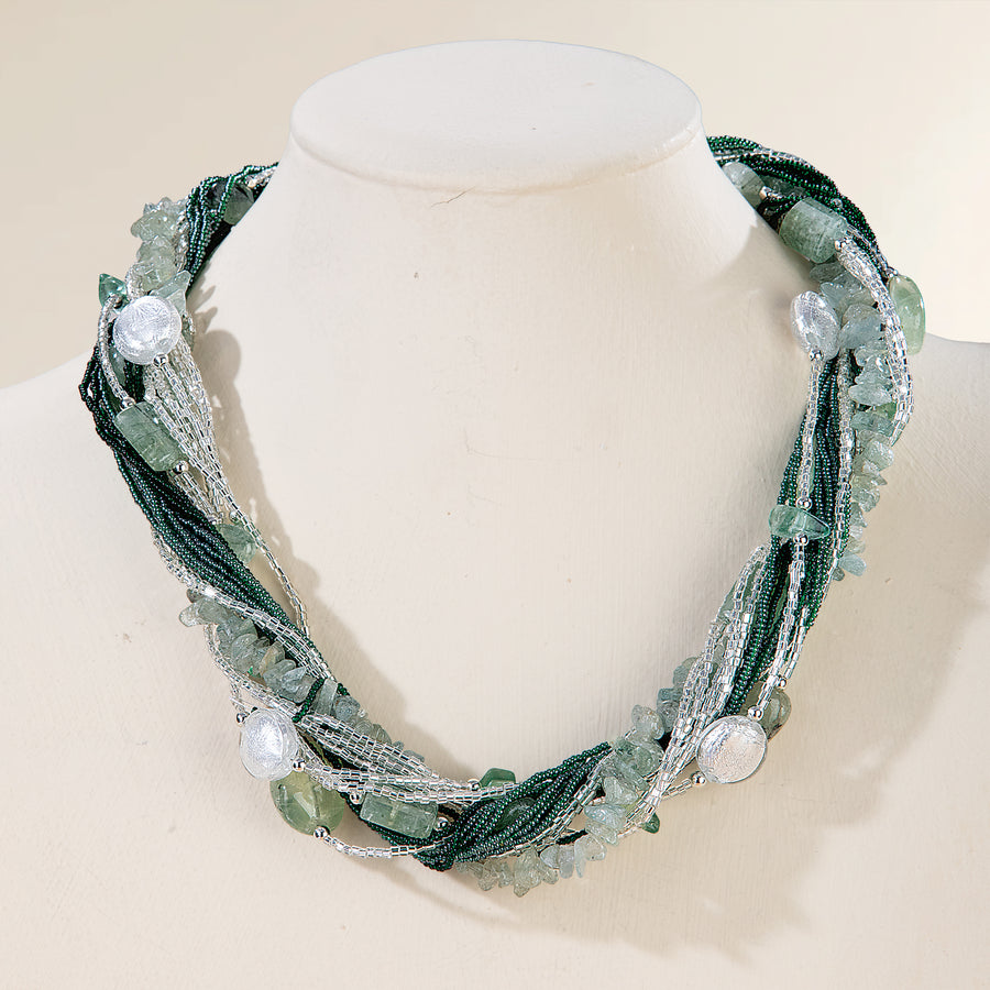Murano Glass Celadon Dream Torsade (Preorder)