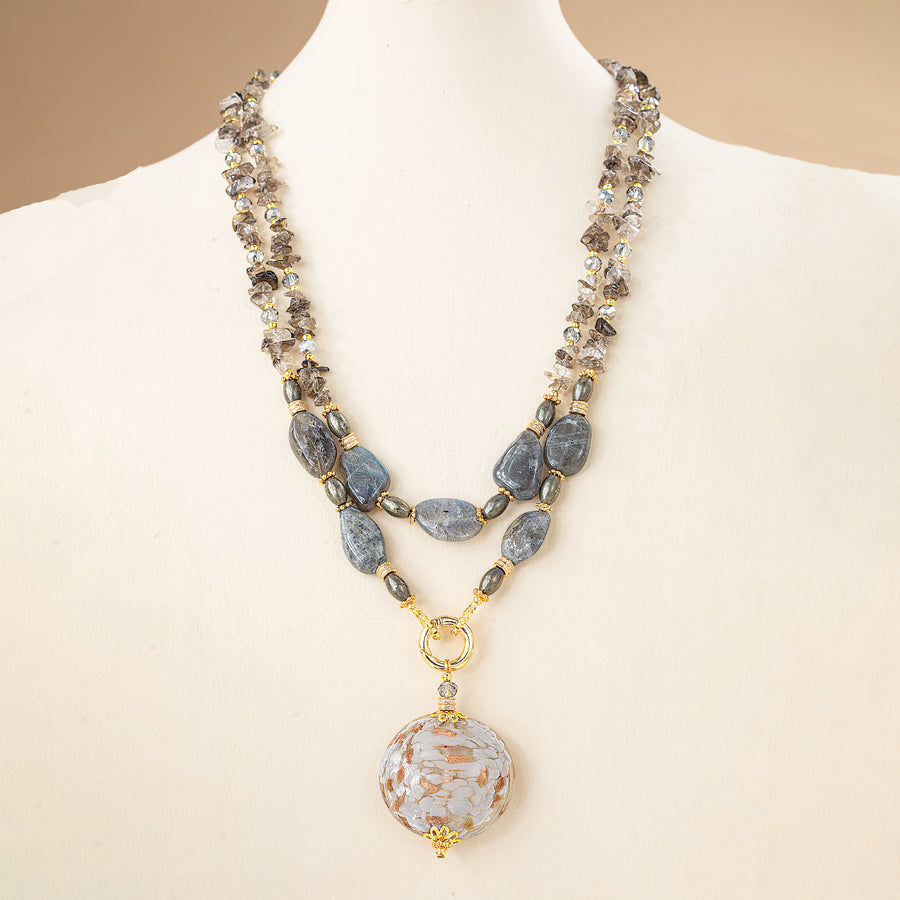 Misty Murano Glass Necklace (Preorder)