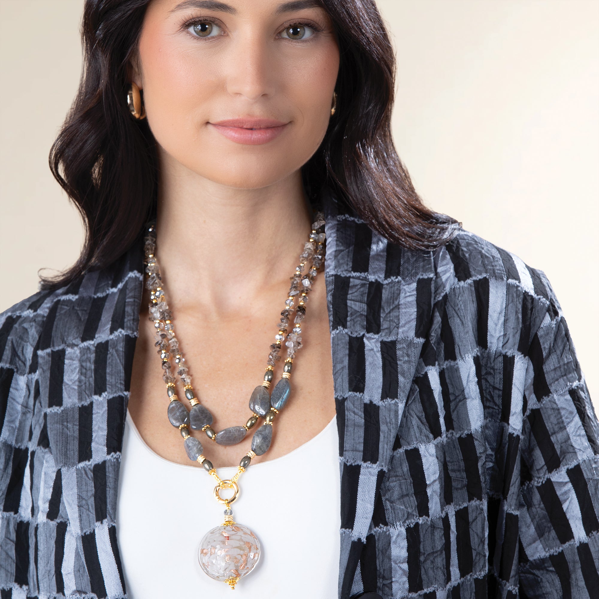 Misty Murano Glass Necklace (Preorder)