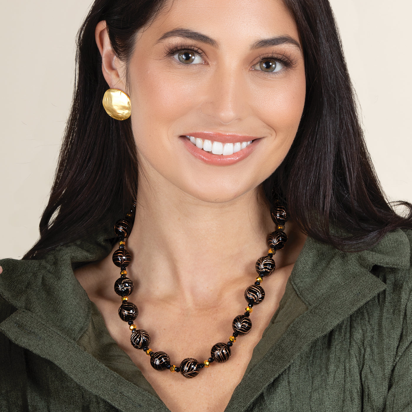 Murano Glass Mezzanotte Necklace