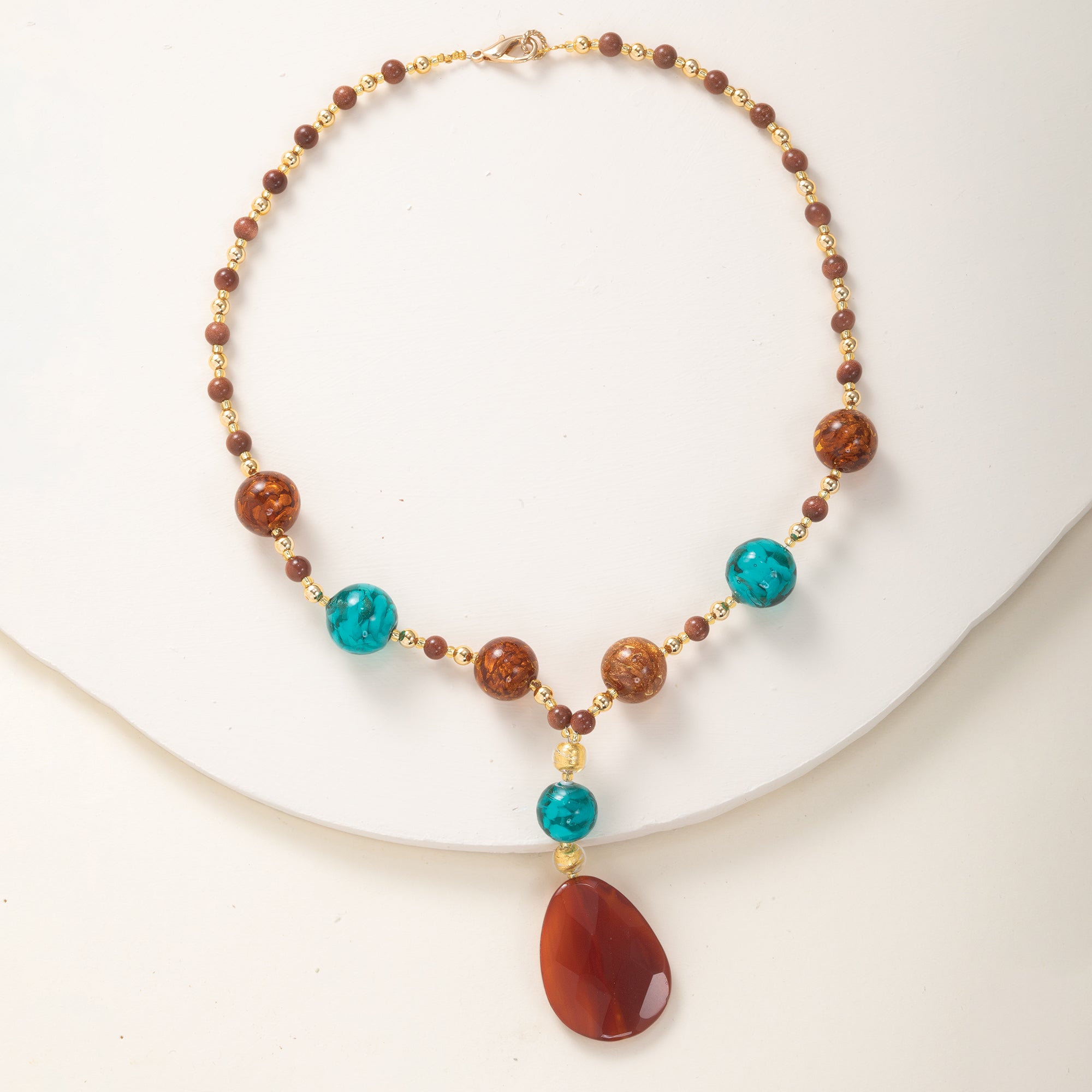 Murano Glass Colors of Capri Statement Necklace