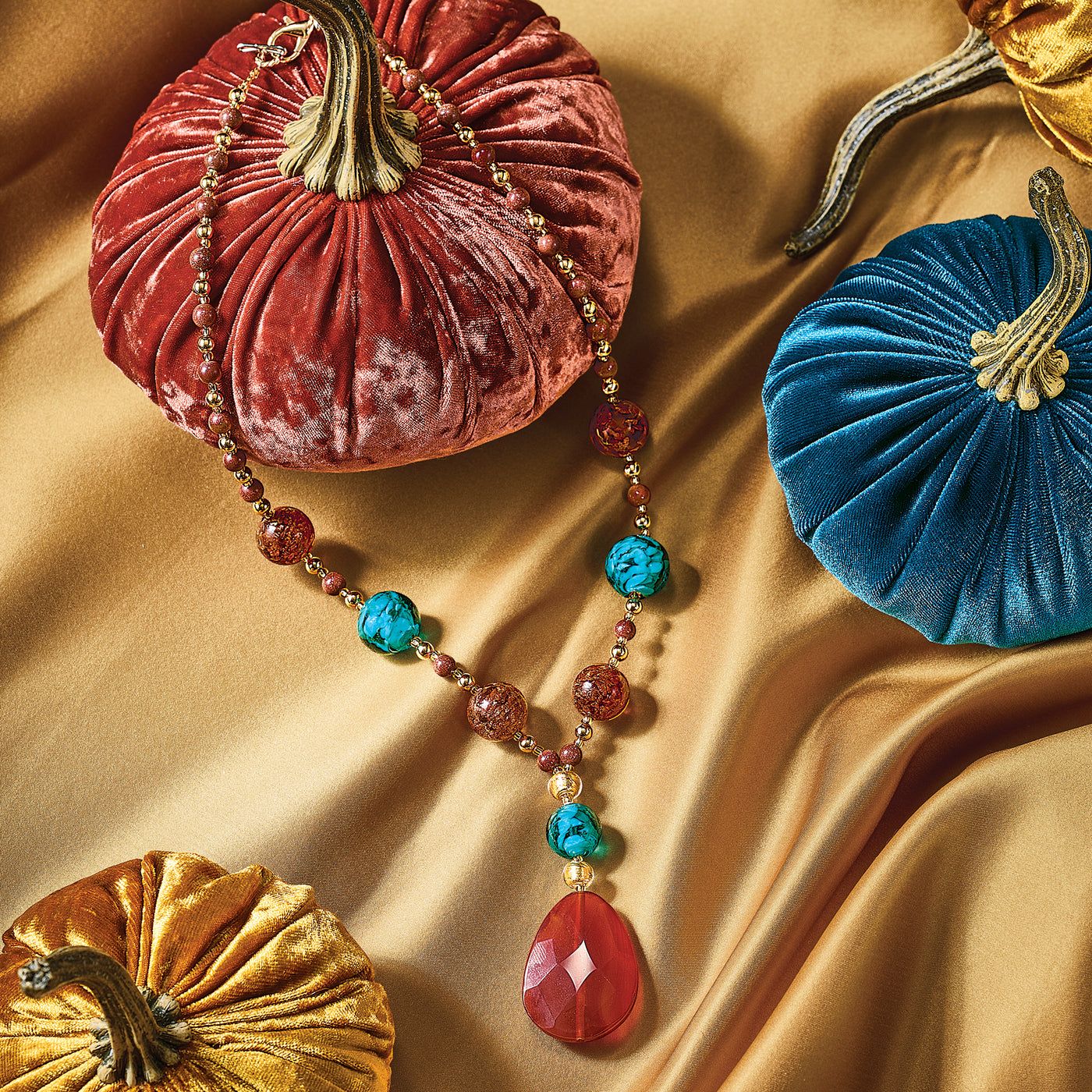 Murano Glass Colors of Capri Statement Necklace