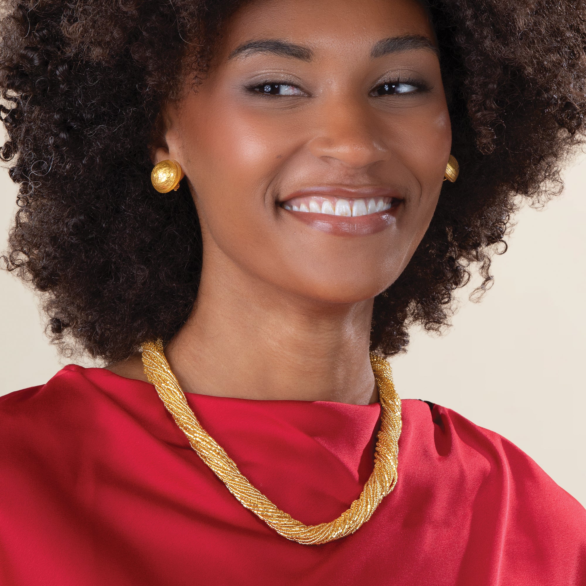 Murano Glass Poinsettia Heirloom Necklace (Preorder)