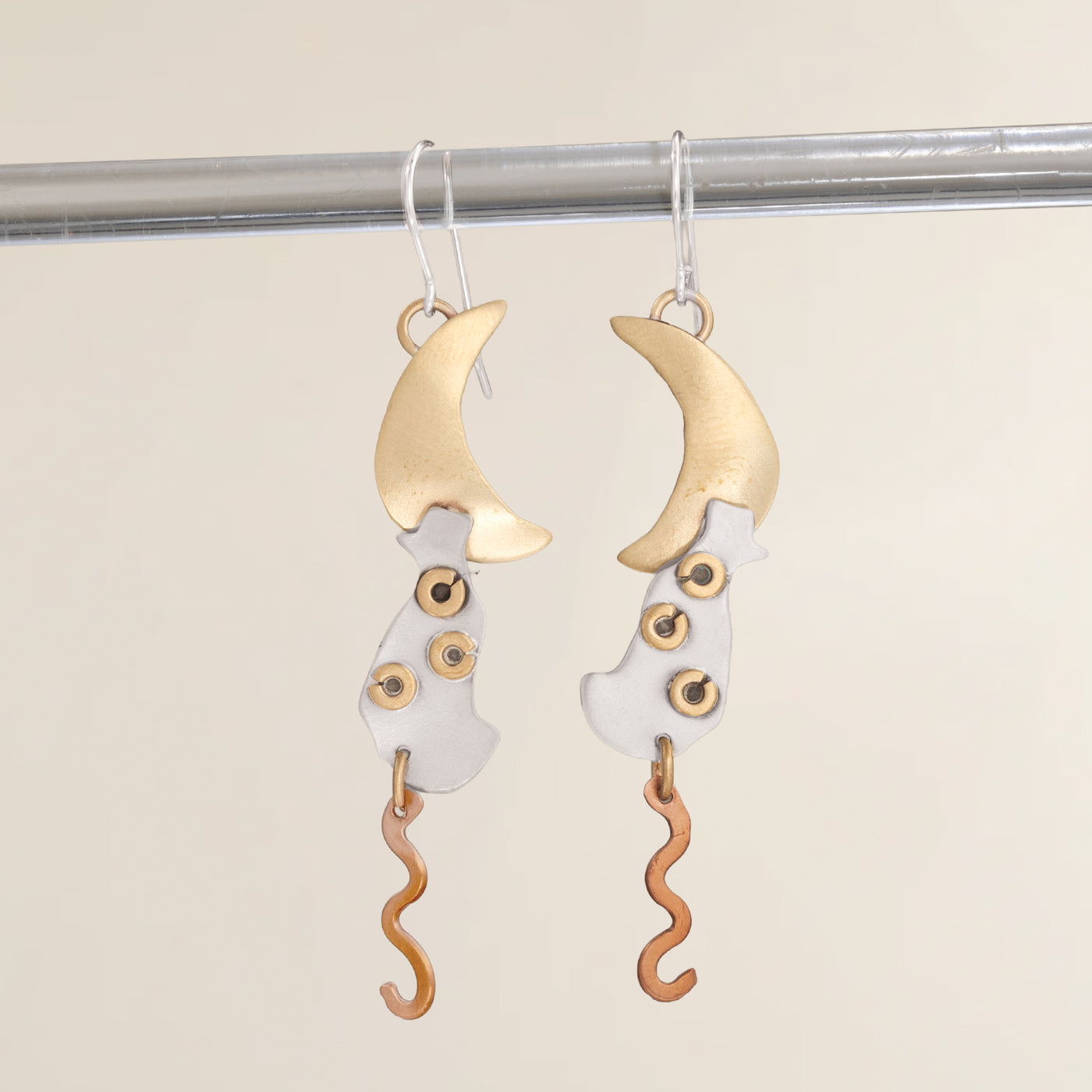 Cat Loves The Moon Earrings