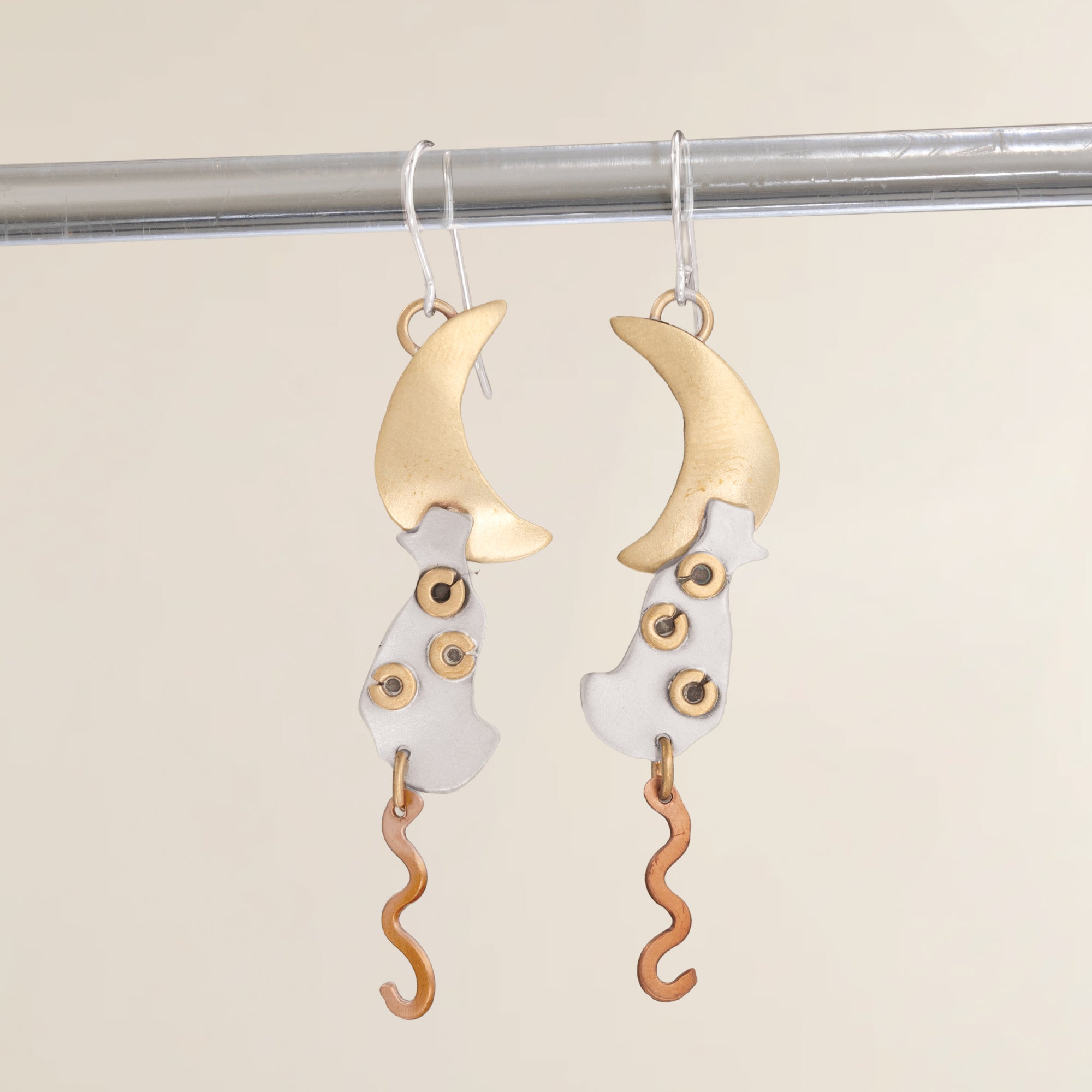 Cat Loves The Moon Earrings