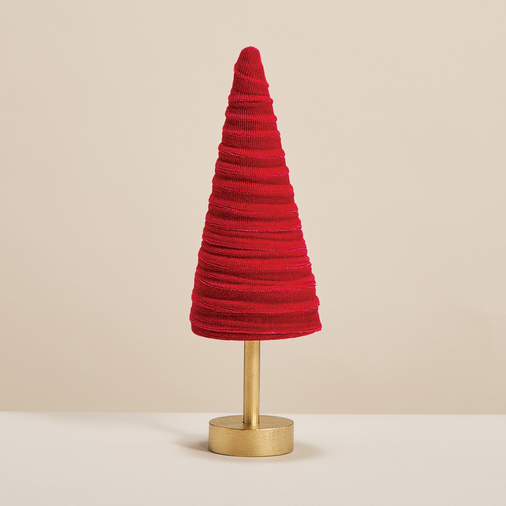 Hand-Cut Garnet Velvet Tree