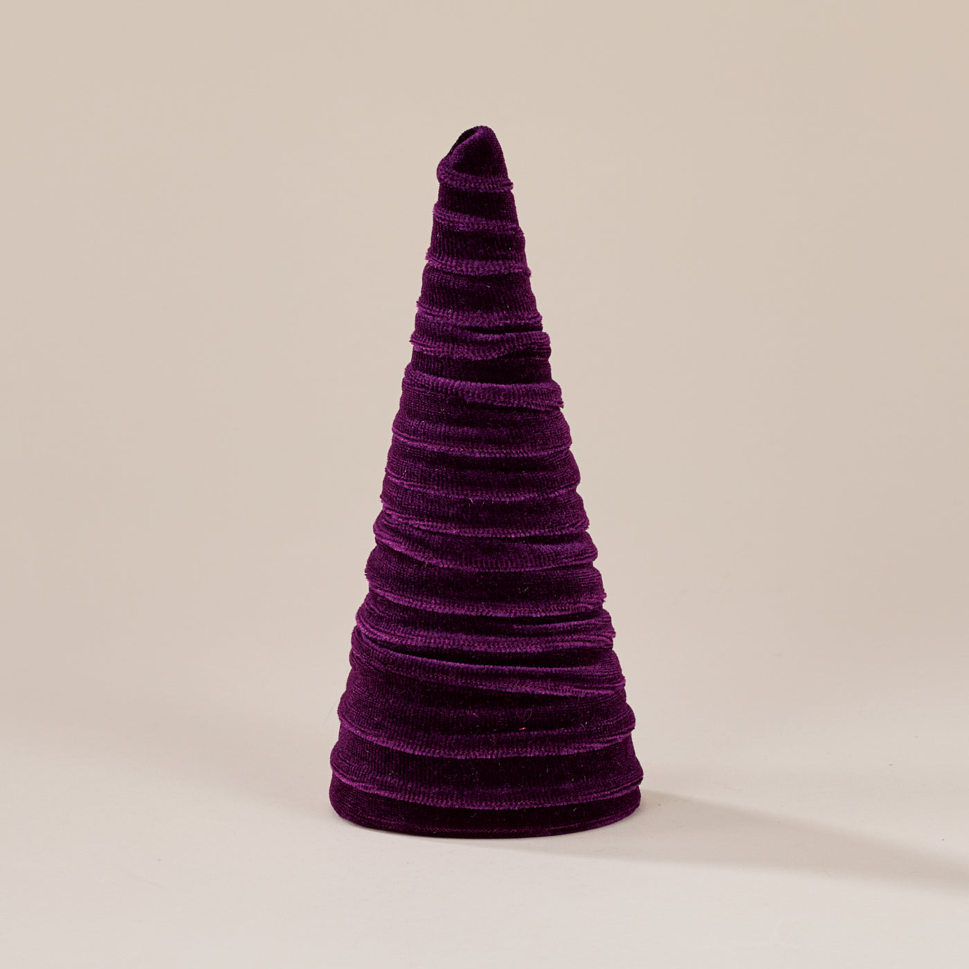 Hand-Cut Plum Velvet Tree