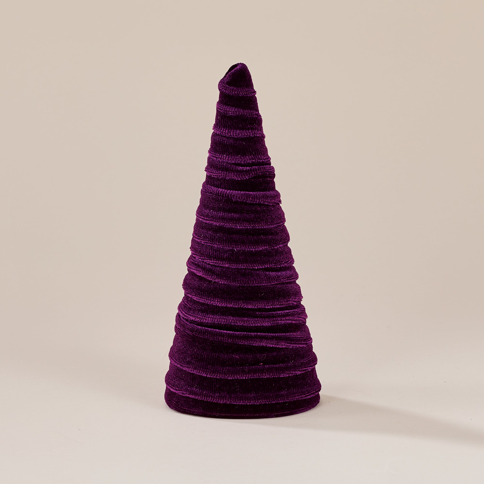 Hand-Cut Plum Velvet Tree