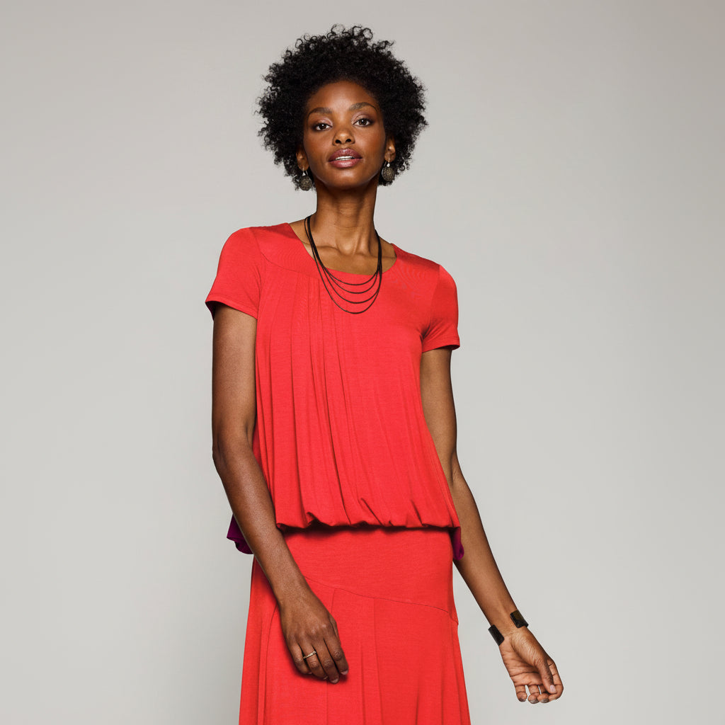 Bamboo Breeze Tee - Flame