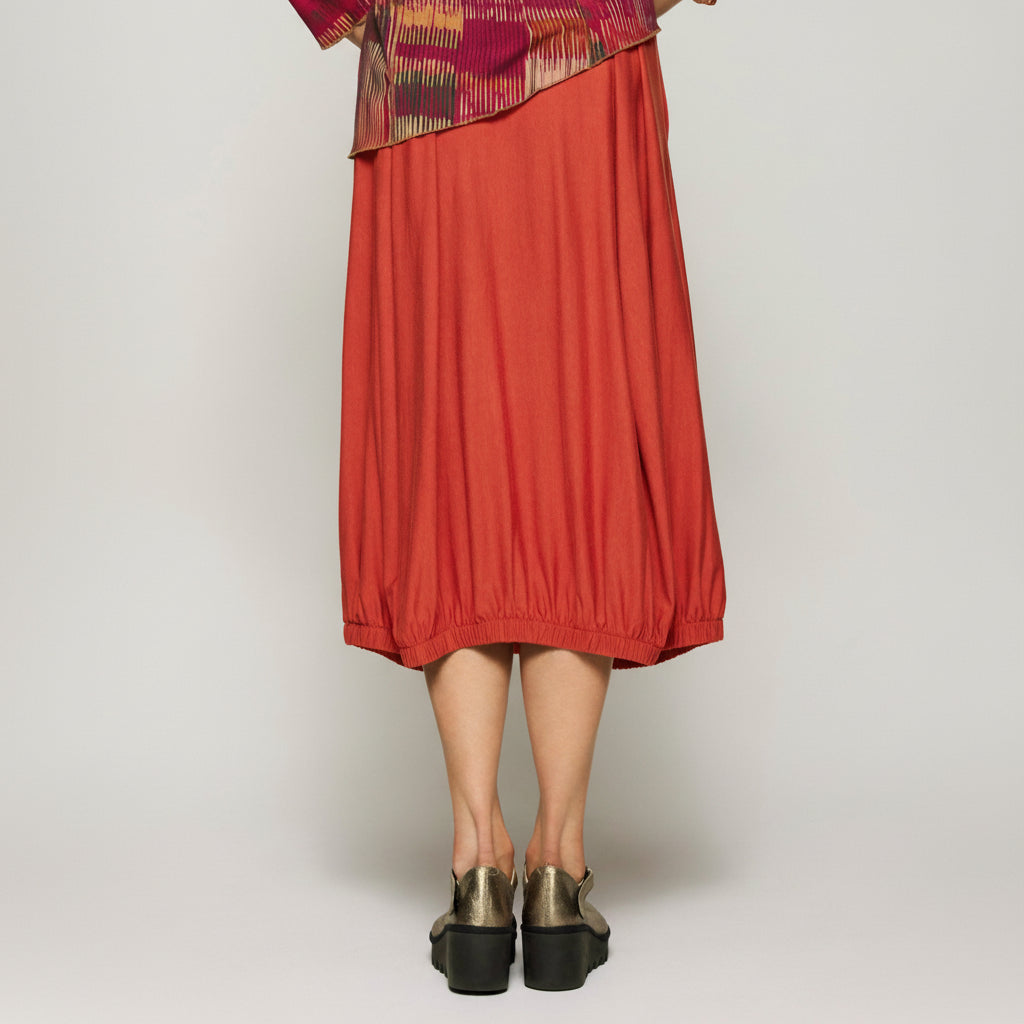 Bamboo Billow Skirt - Autumn Red