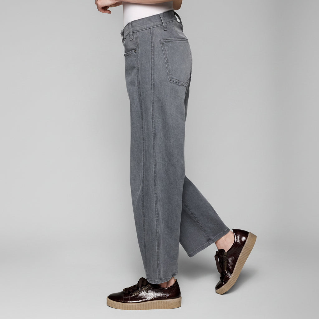 Volume Barrel Jean - Shadow Gray
