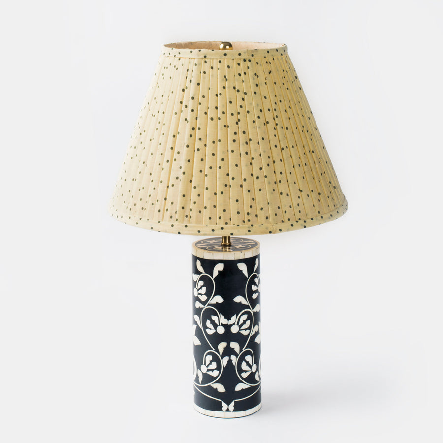 Floral Vines Table Lamp, Black