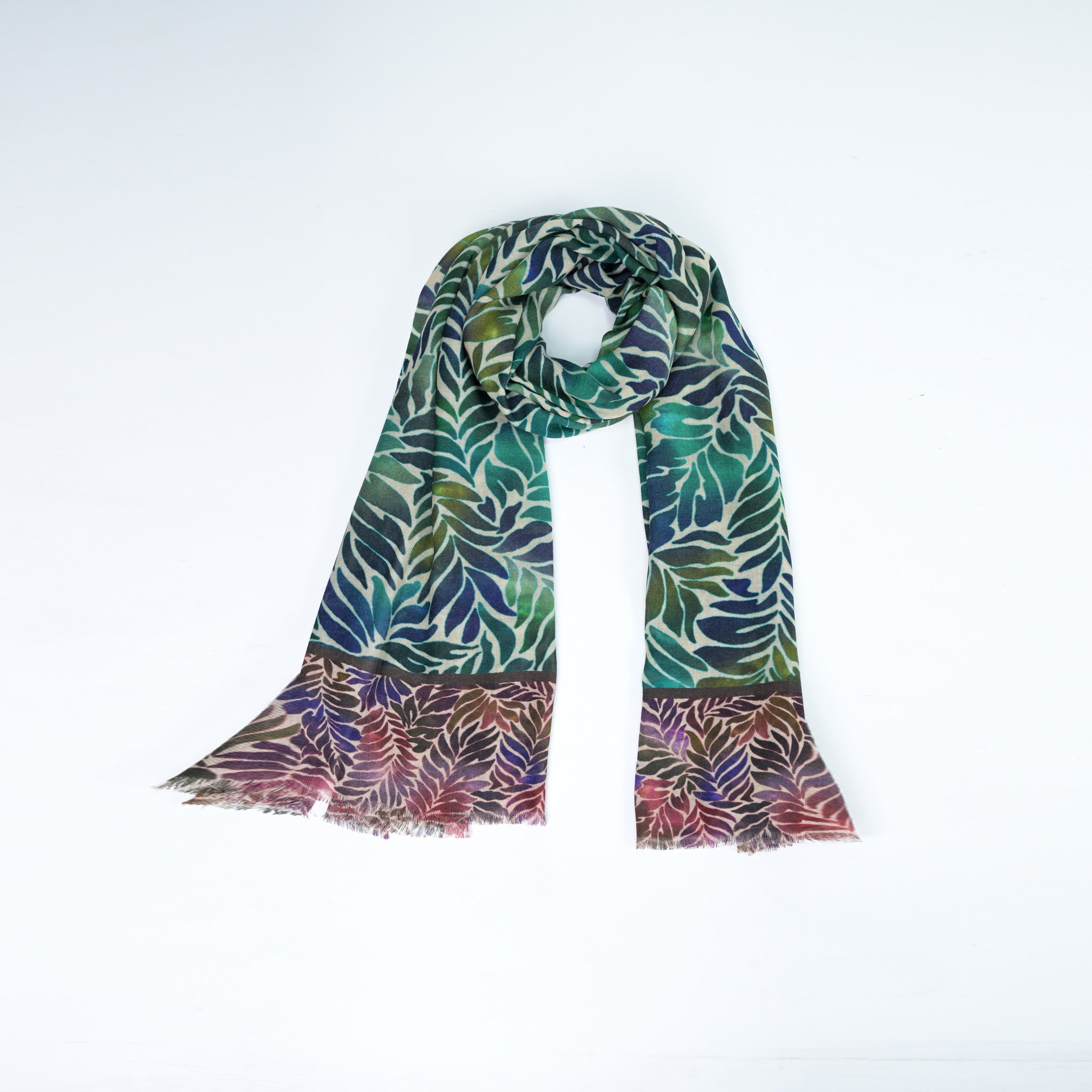 Fern Wool Twill Scarf
