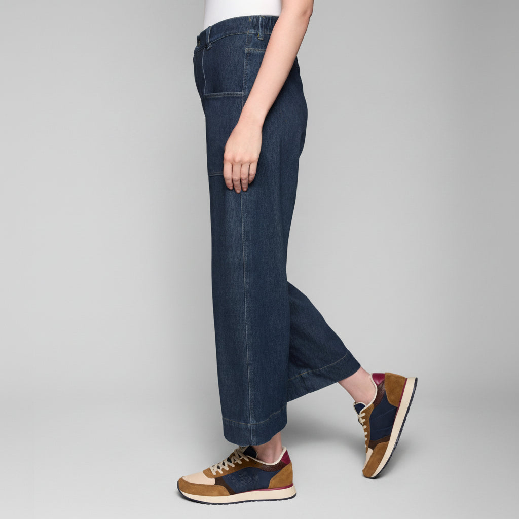 Dream Knit Denim Utility Pant - Indigo