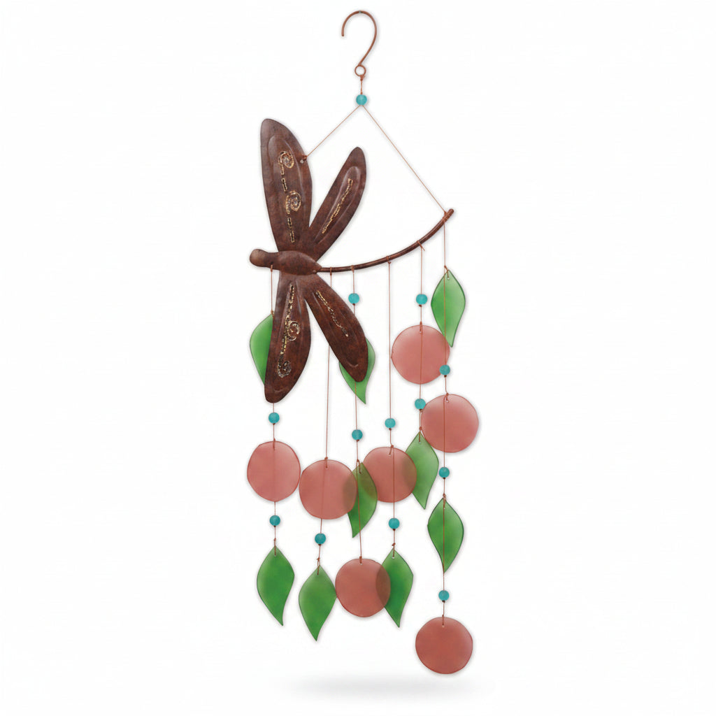 Dragonfly Sea Glass Chime