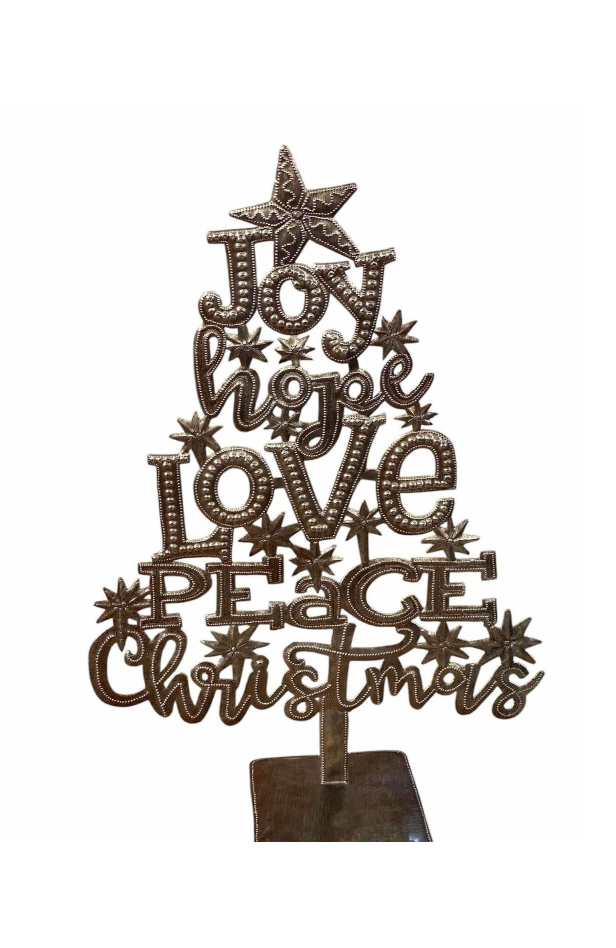 Inspirational Metal Christmas Tree