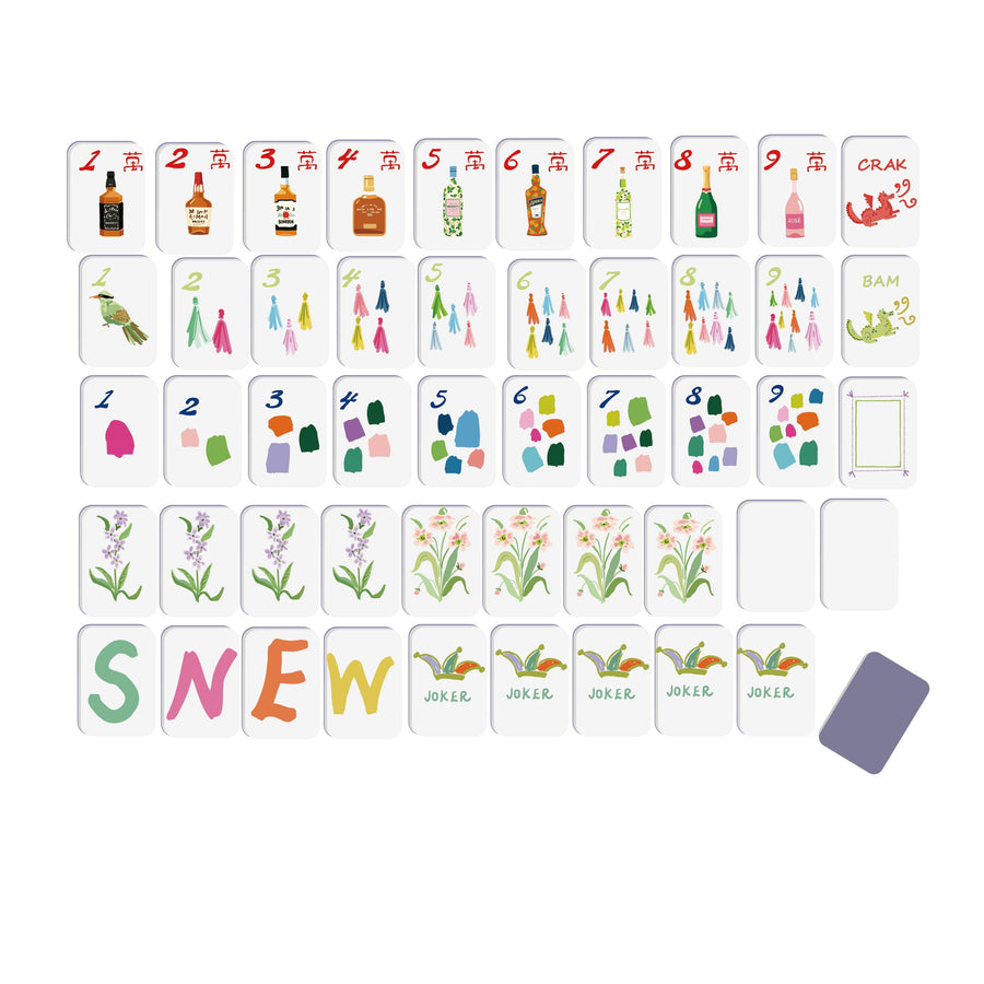 Cocktails Mahjong Tiles (Preorder)