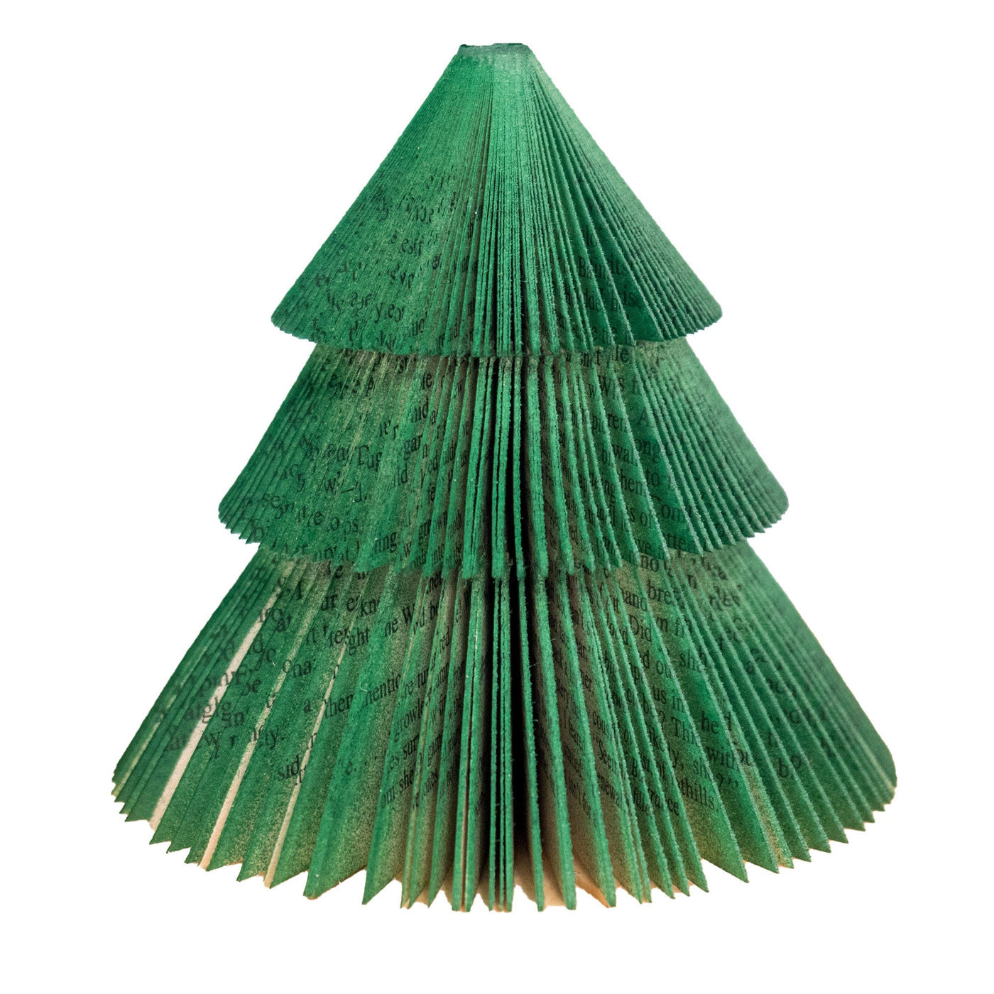 Handmade Book Page Trees, Set of 3