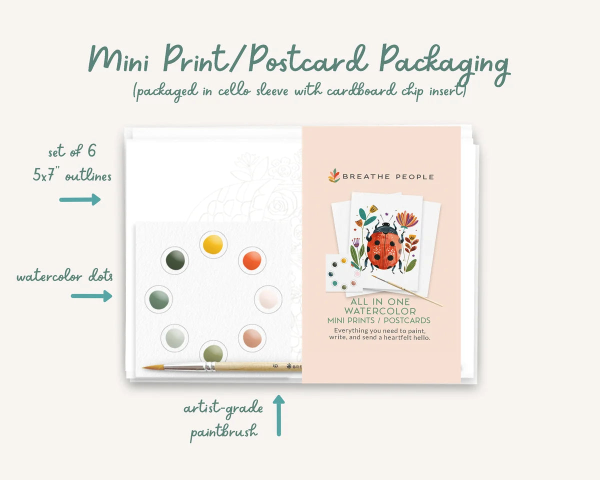 All-in-One Watercolor Art Prints + Postcards