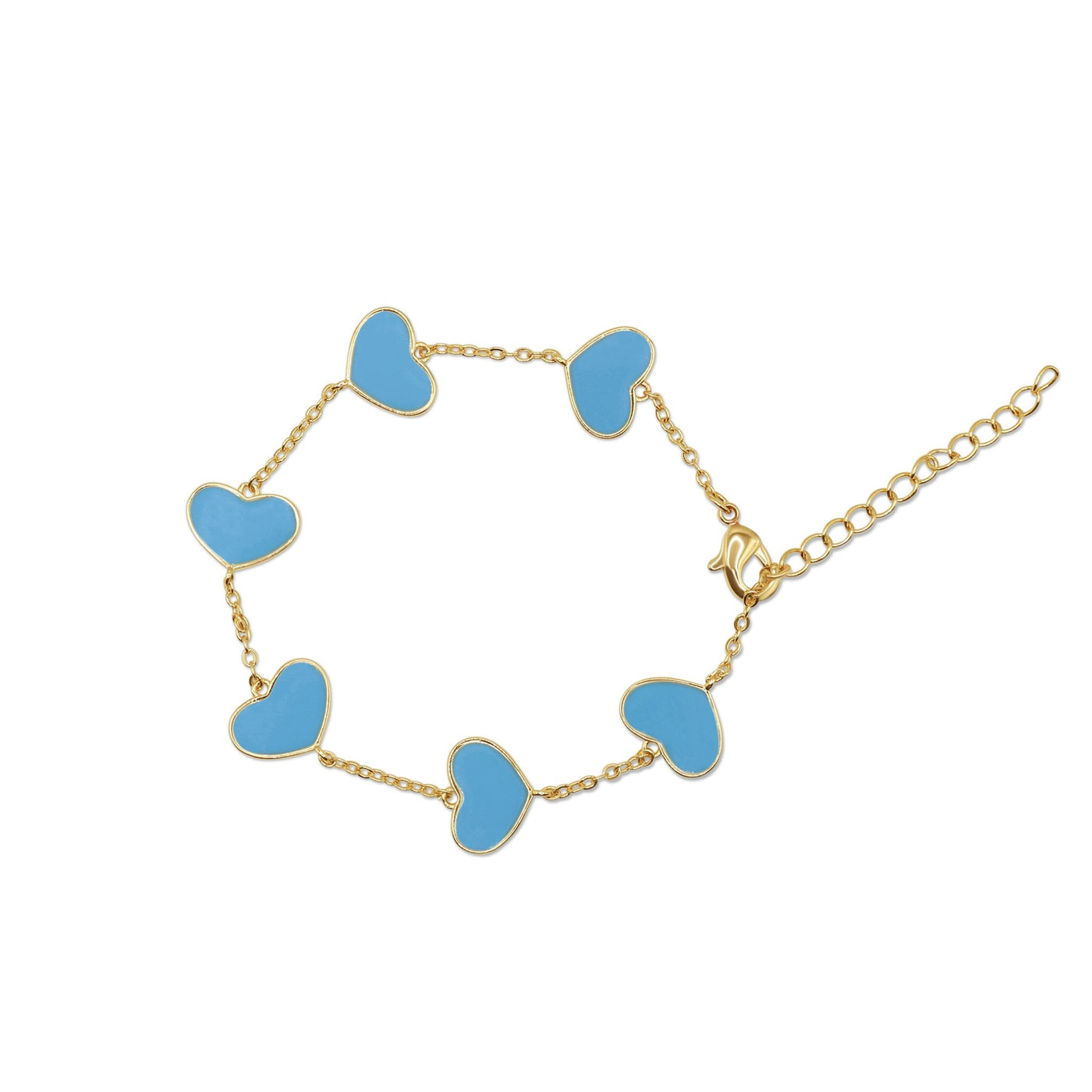 Everly Bracelet - Turquoise Hearts