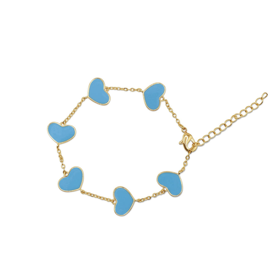 Everly Bracelet - Turquoise Hearts
