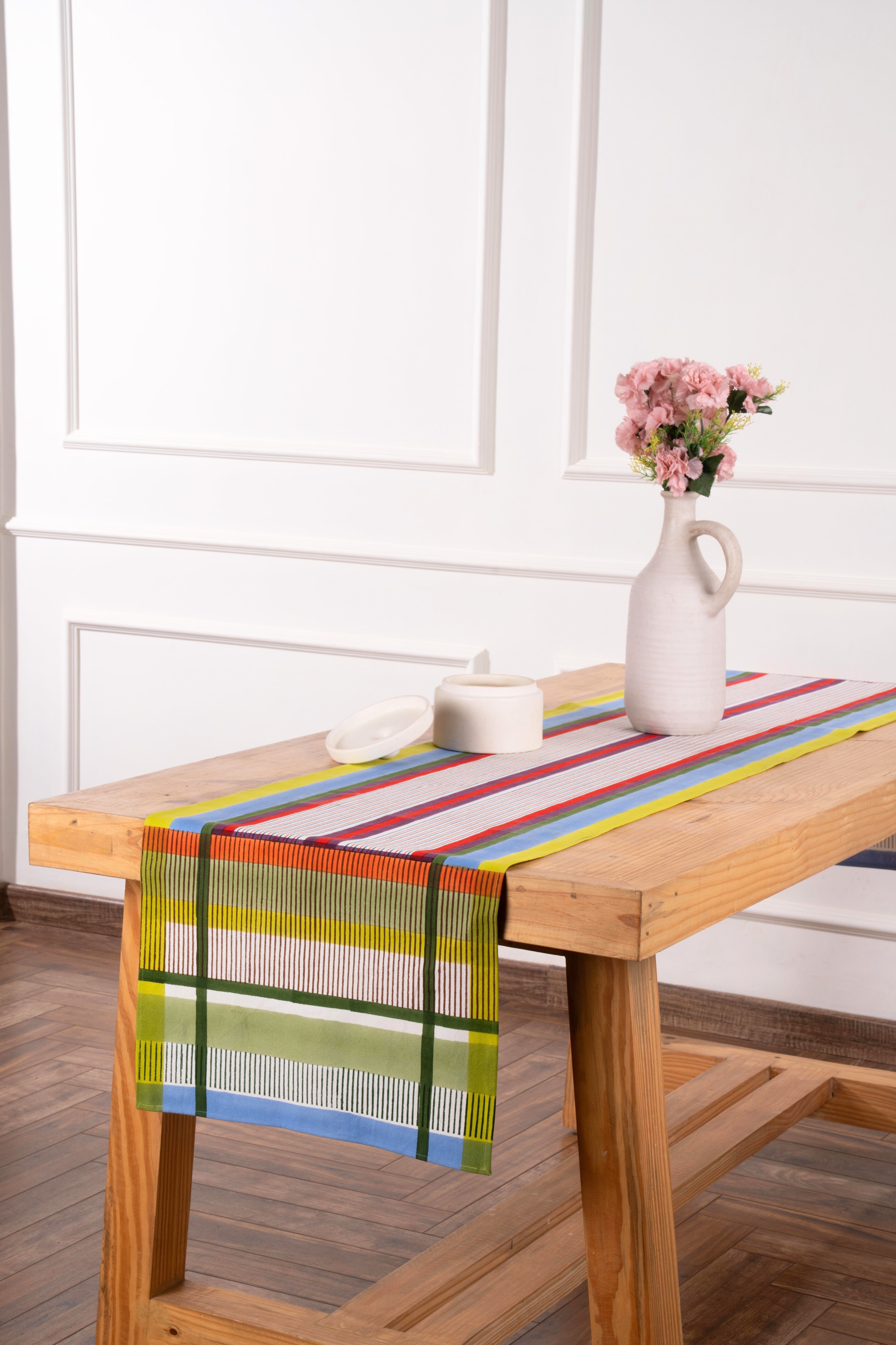 Modernist Striped Table Runner