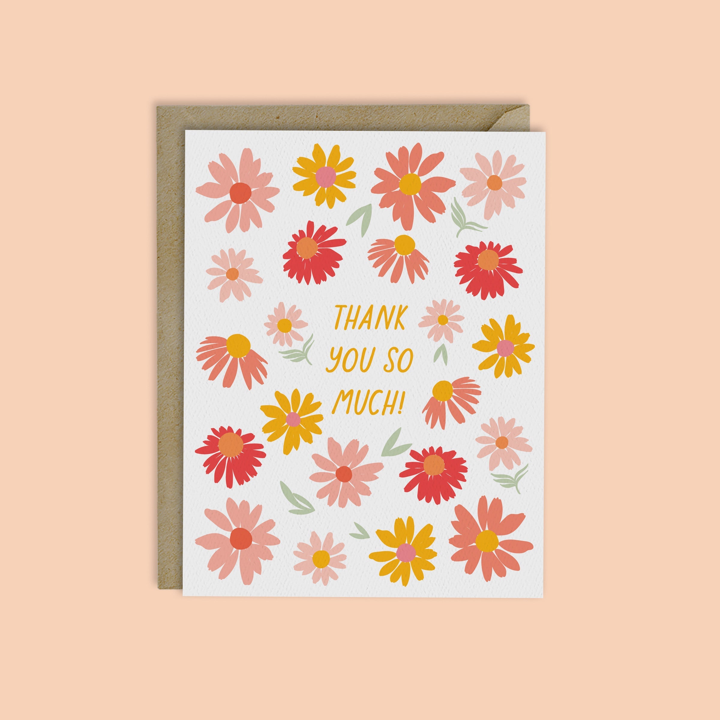Summer Garden Thank You Card-Box Set of 8 Cards