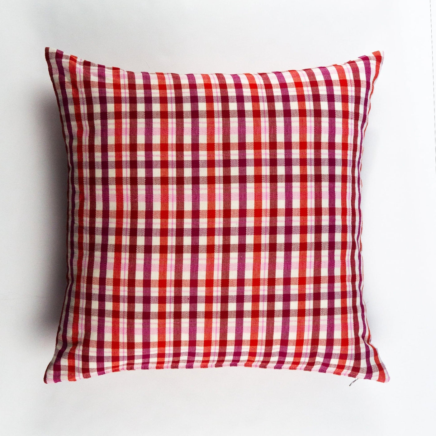 Archive NY Noel Handmade Plaid Square Pillow, 20"x 20"