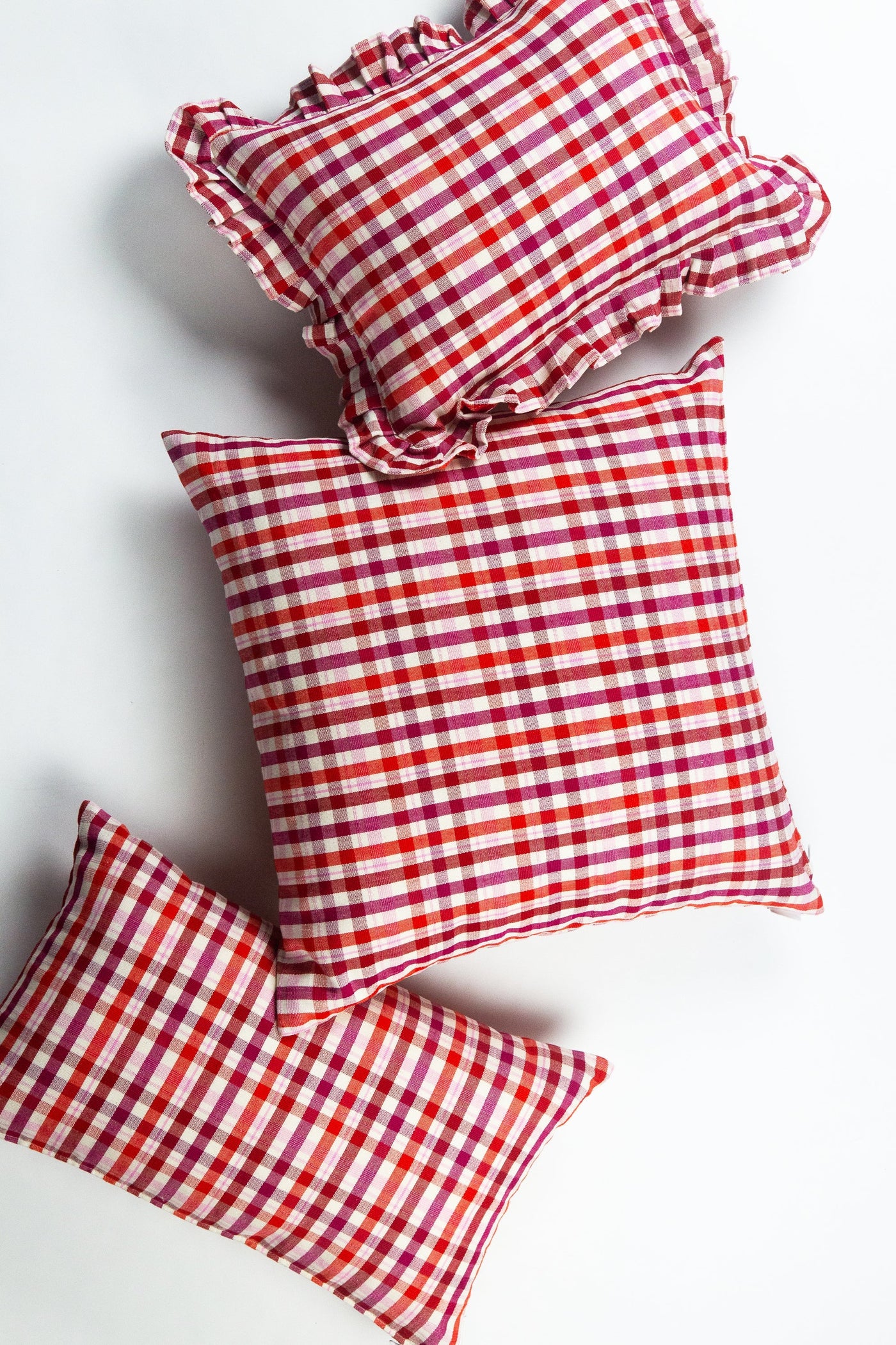 Archive NY Noel Handmade Plaid Lumbar Pillow, 12"x 20"