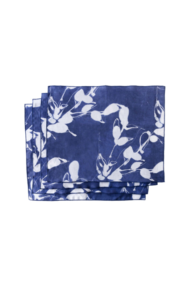 Handmade Porto Print Indigo Placemat