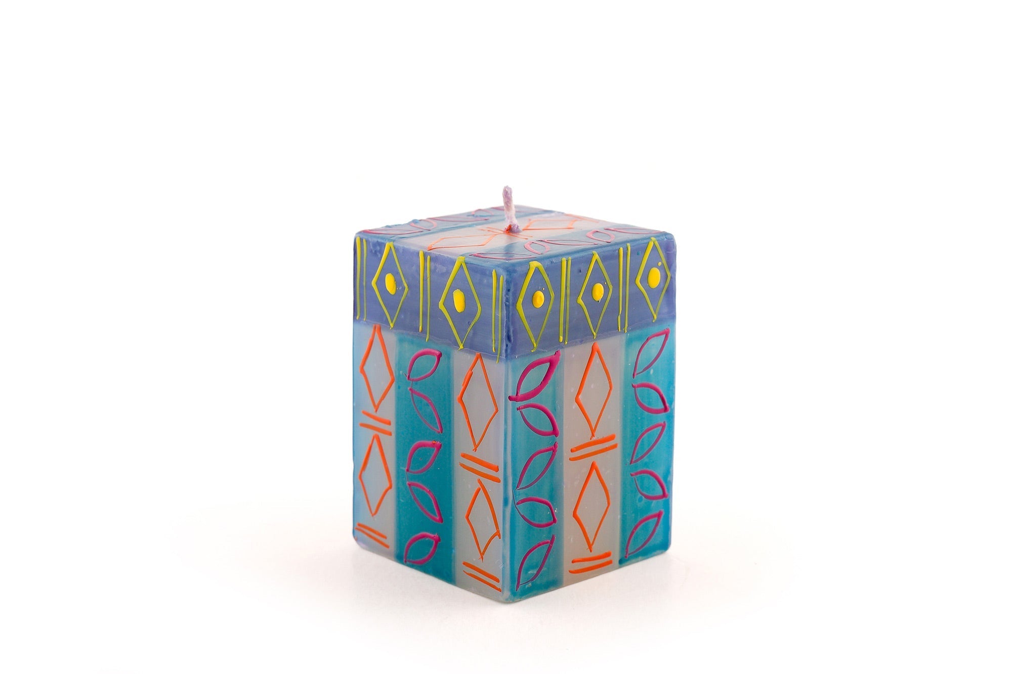Blue Moon Painted Candles
