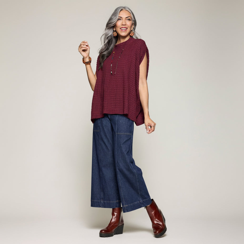 Dream Knit Denim Utility Pant - Indigo