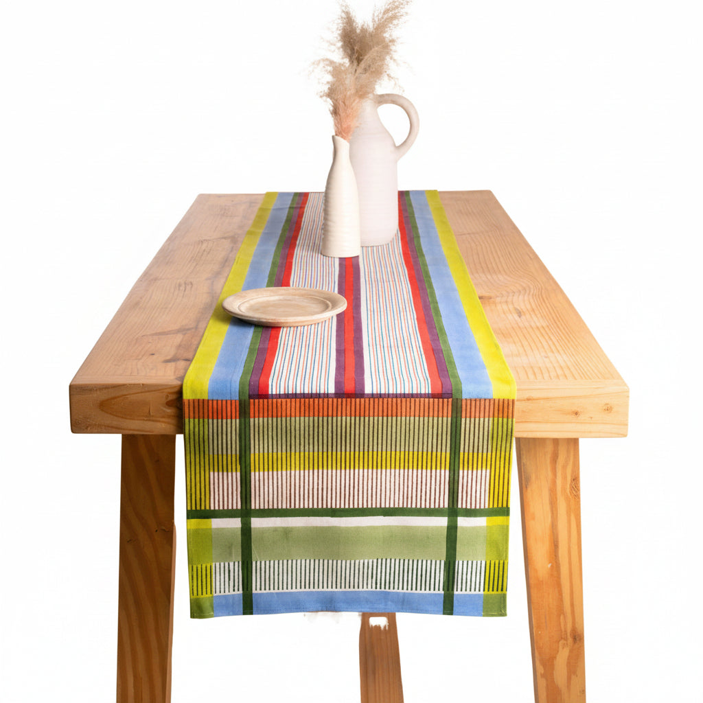 Modernist Striped Table Runner