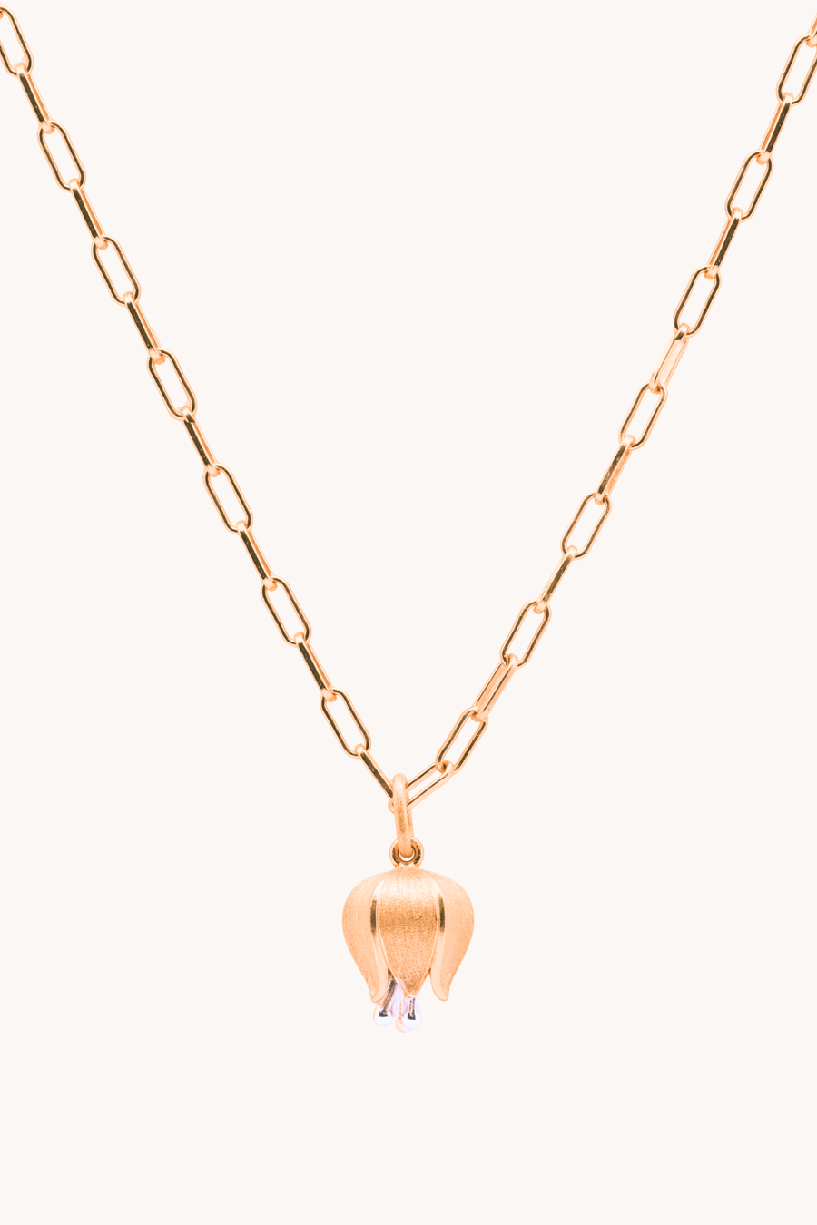 Elegant Gold Tulip Necklace
