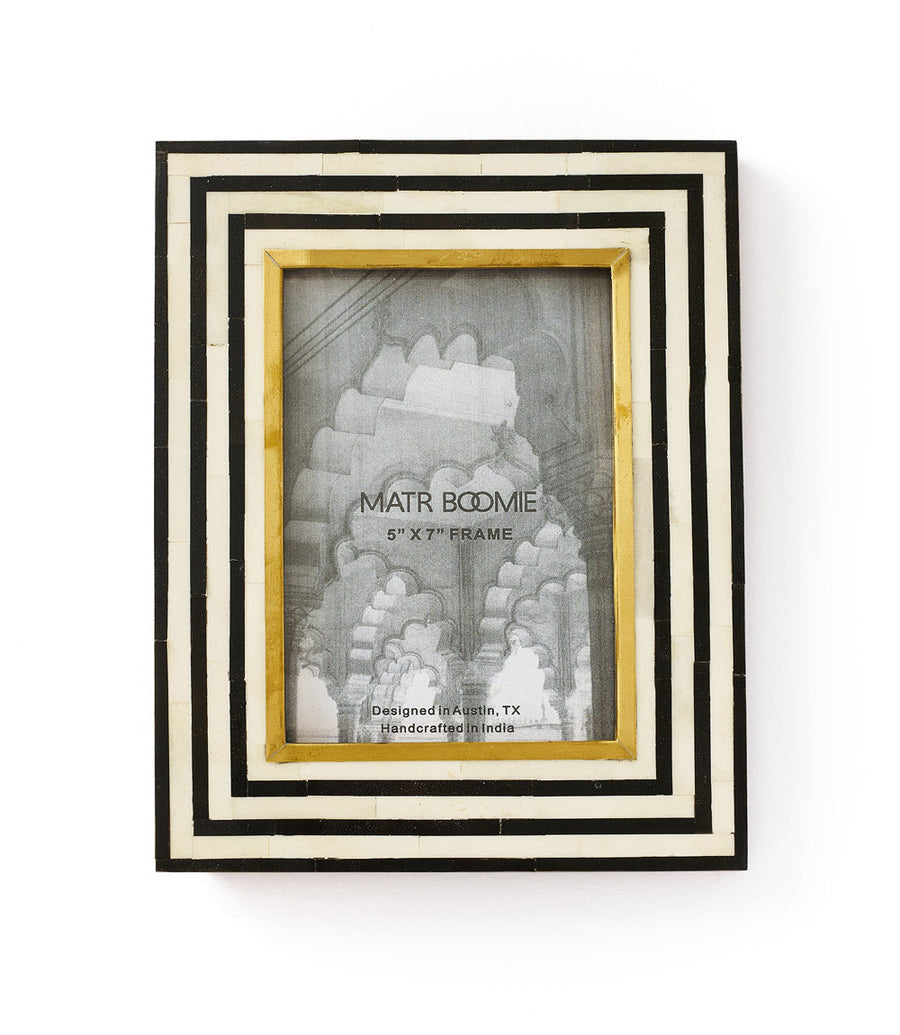 Rajiva Bone Inlay Picture Frame, 5" x 7"