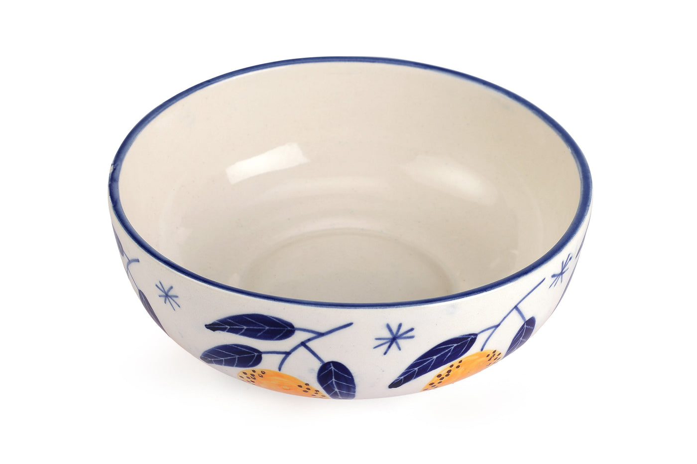Handcrafted Italian Lemon Motif Bowl