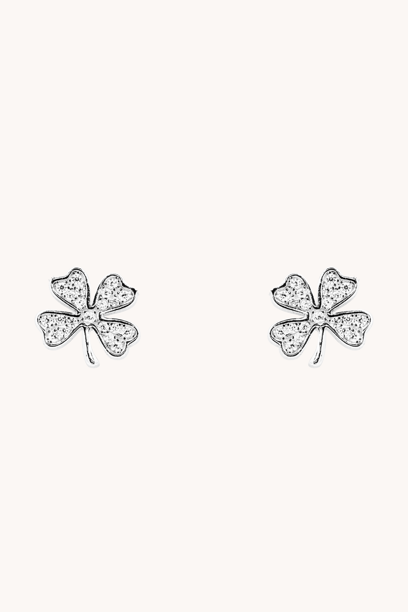 Lucky Clover Silver Studs