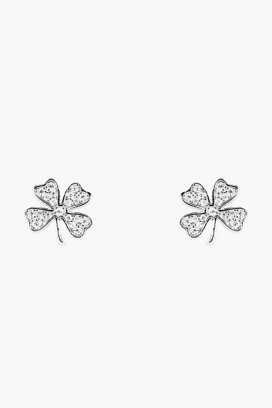 Lucky Clover Silver Studs
