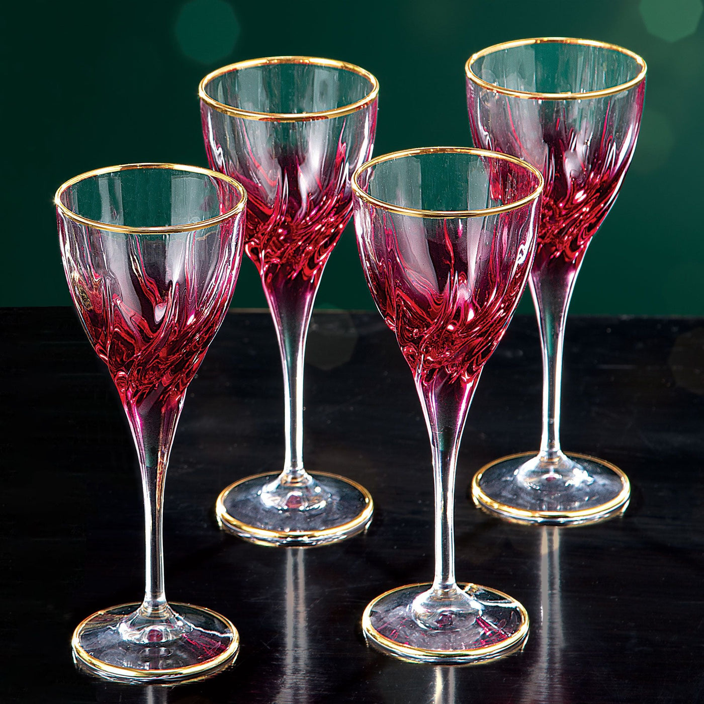 Bourdeaux Wine Glasses Set Of 4